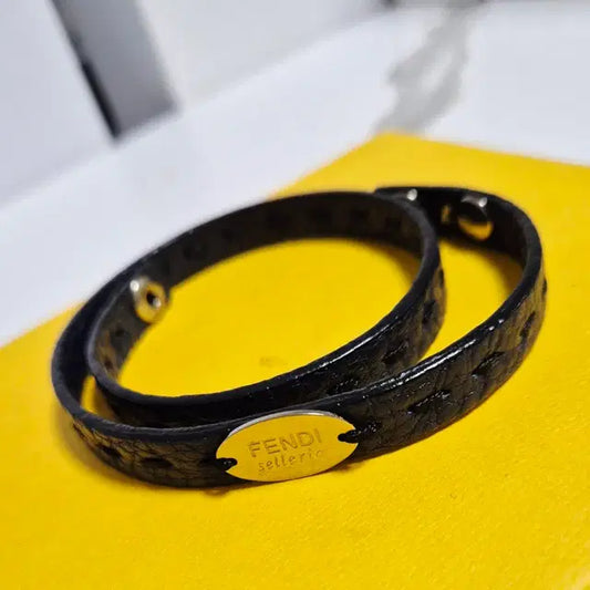 Fendi Selleria Leather Bracelet