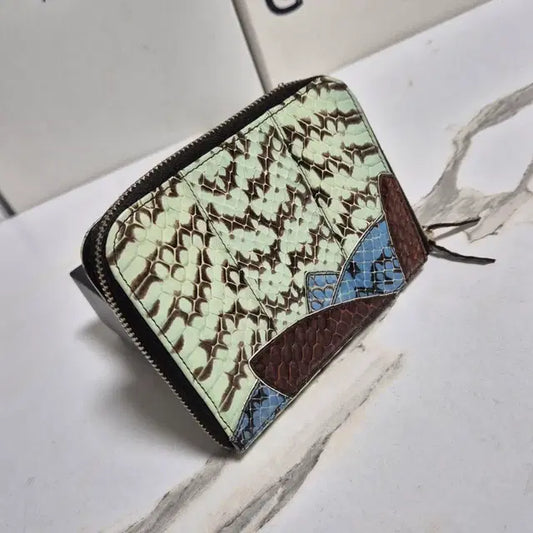 Miu Miu Python Leather Bi-Fold Wallet
