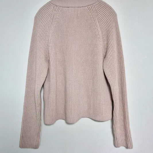 AMI Logo Patch Wool Blend Women’s Knit Sweater, Size S