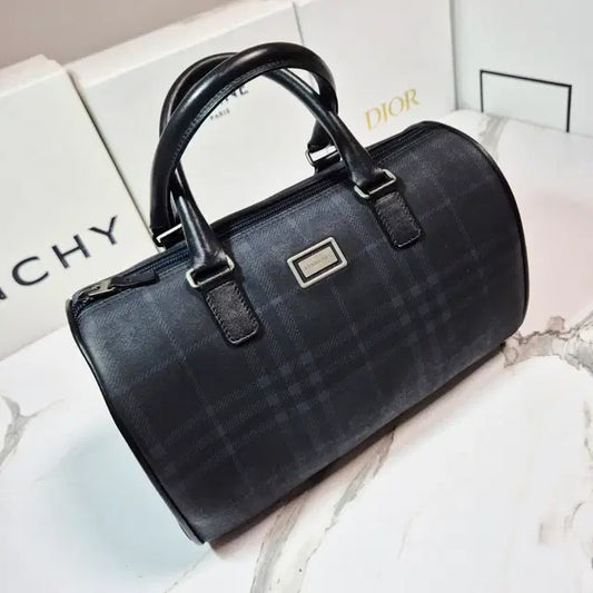 Burberry Tonal Check Boston Bag