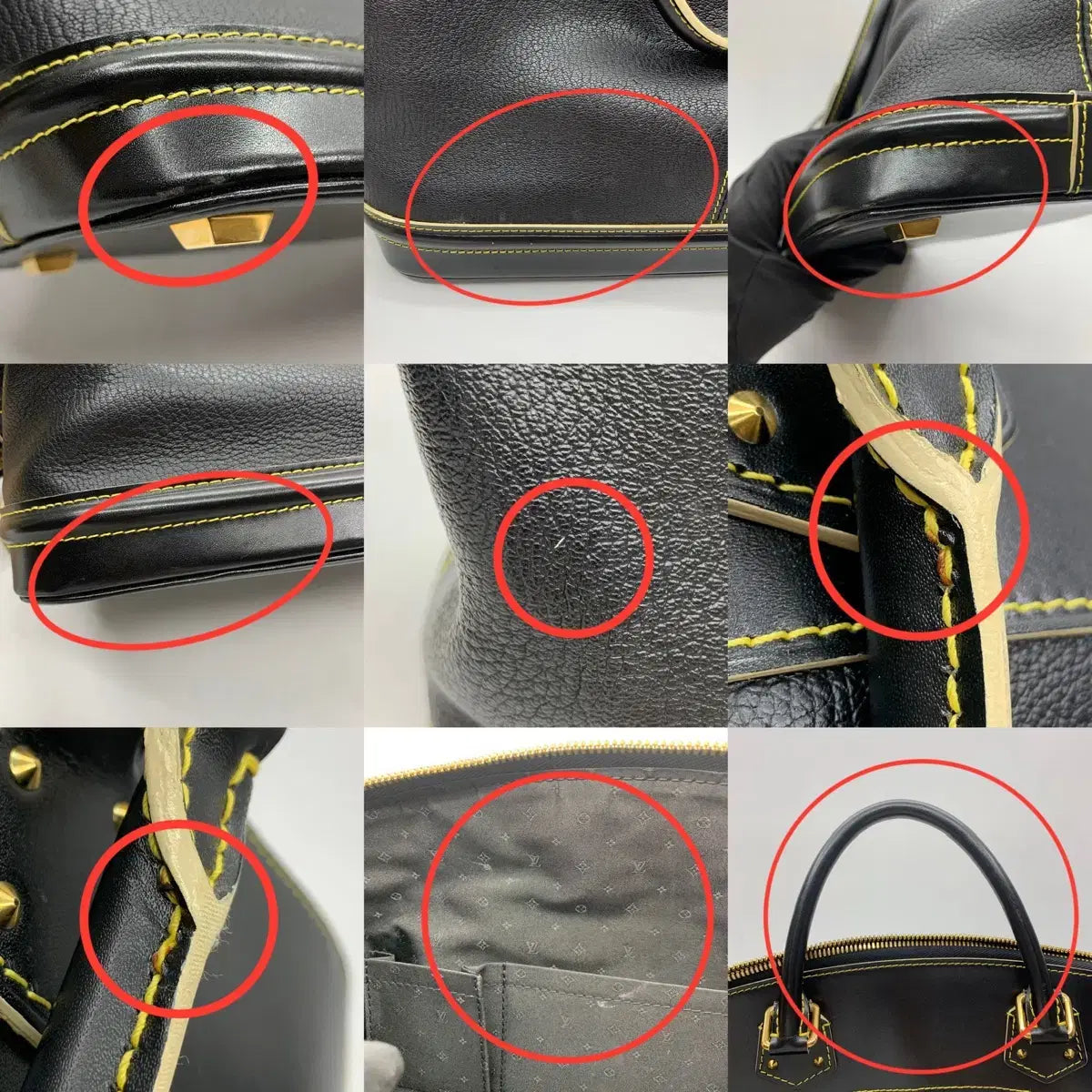 Louis Vuitton Suhali Lockit MM Tote Bag M91875 in Black
