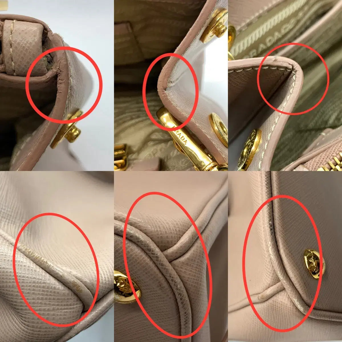 PRADA Saffiano Lux Shoulder Bag in Pink
