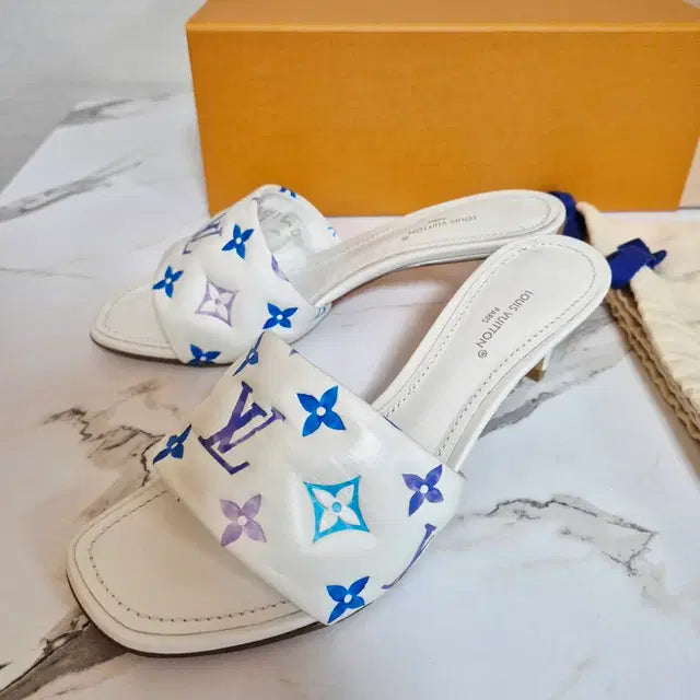 Louis Vuitton Revival Quilted Leather Mule Sandals, Size 36