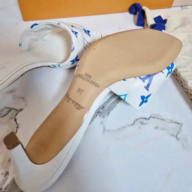 Louis Vuitton Revival Quilted Leather Mule Sandals, Size 36