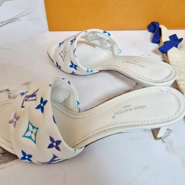 Louis Vuitton Revival Quilted Leather Mule Sandals, Size 36