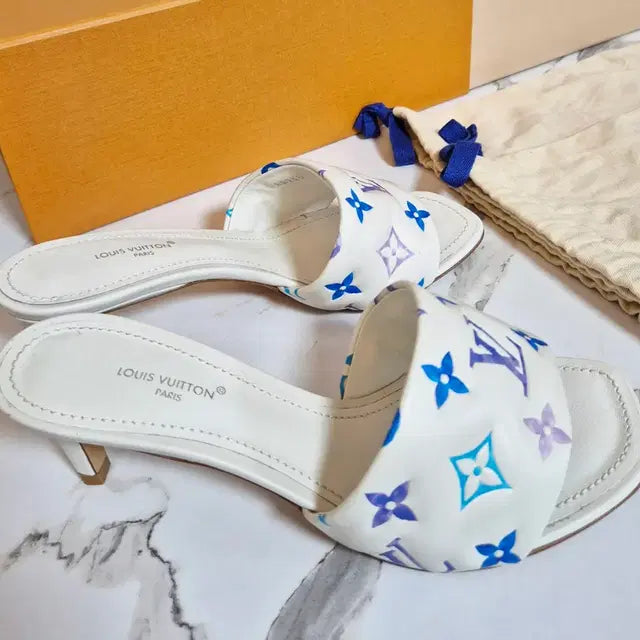 Louis Vuitton Revival Quilted Leather Mule Sandals, Size 36