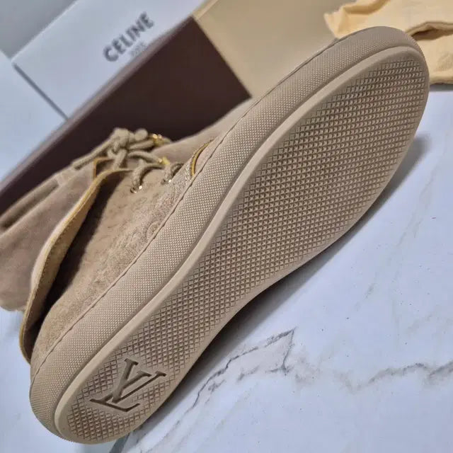 Louis Vuitton Monogram Suede Boots, Size 34.5