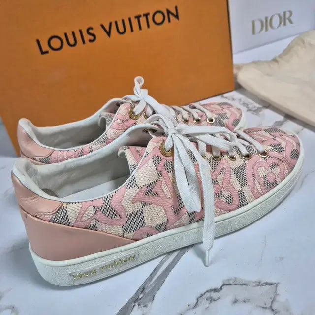 Louis Vuitton Azur Tahitienne Limited Edition Sneakers, Size 37.5