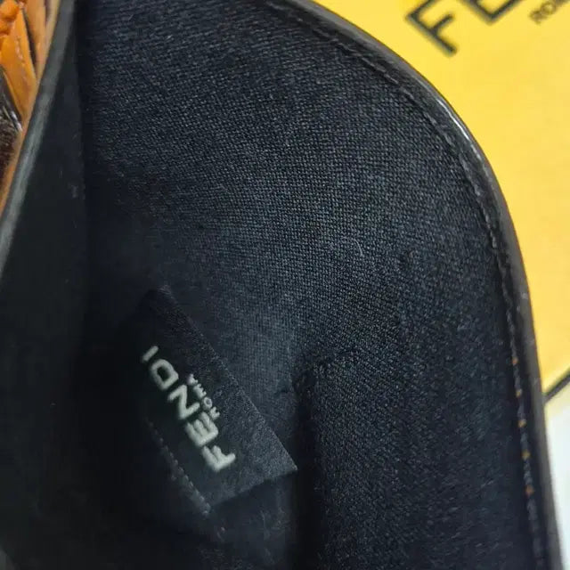 Fendi Diagonal Card Holder Wallet