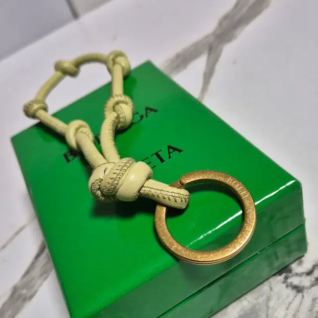 Bottega Veneta Nappa Leather Knot Keyring Key Holder