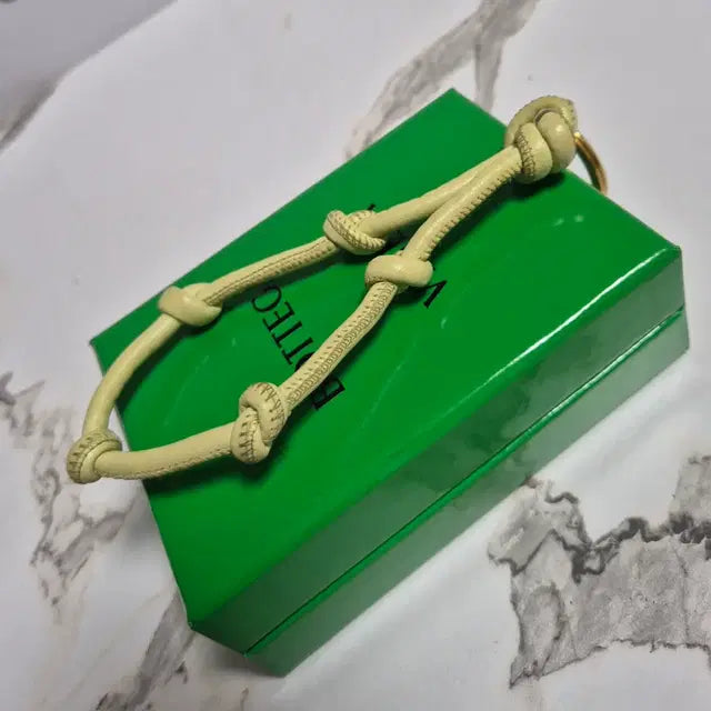 Bottega Veneta Nappa Leather Knot Keyring Key Holder