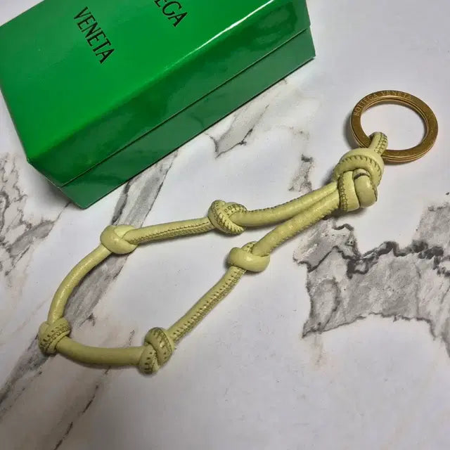 Bottega Veneta Nappa Leather Knot Keyring Key Holder