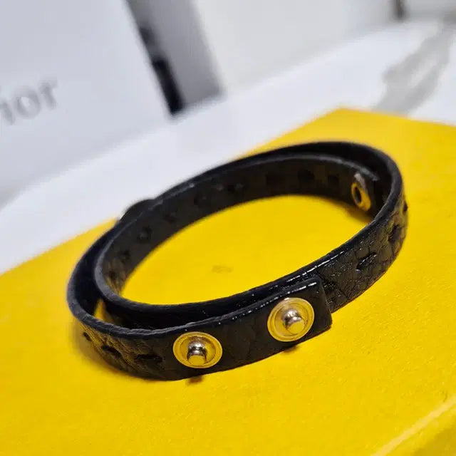 Fendi Selleria Leather Bracelet