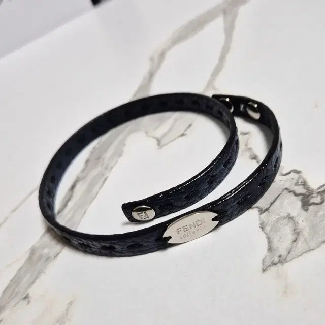 Fendi Selleria Leather Bracelet