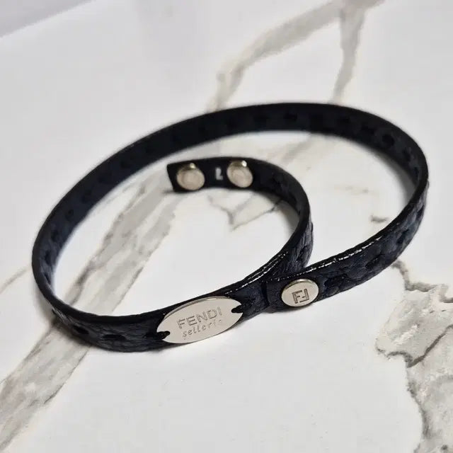 Fendi Selleria Leather Bracelet