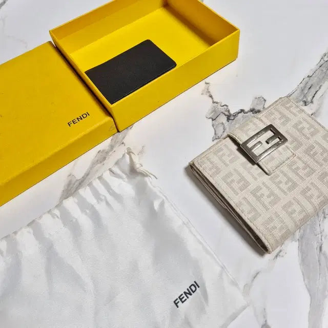 Fendi Zucchino Fabric Wallet