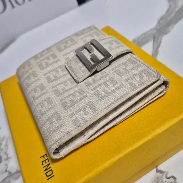 Fendi Zucchino Fabric Wallet
