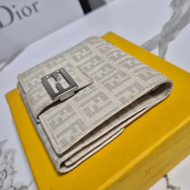 Fendi Zucchino Fabric Wallet