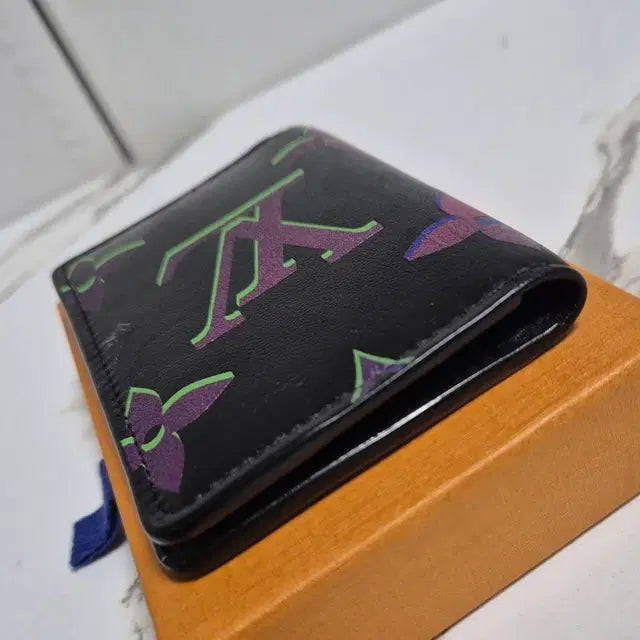 Louis Vuitton Pocket Organizer Black Borealis Card Holder