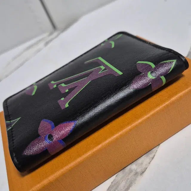 Louis Vuitton Pocket Organizer Black Borealis Card Holder