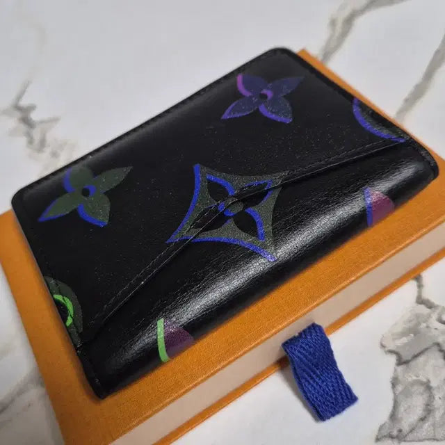Louis Vuitton Pocket Organizer Black Borealis Card Holder