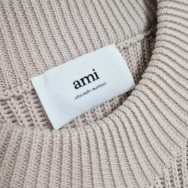 AMI Logo Patch Wool Blend Women’s Knit Sweater, Size S