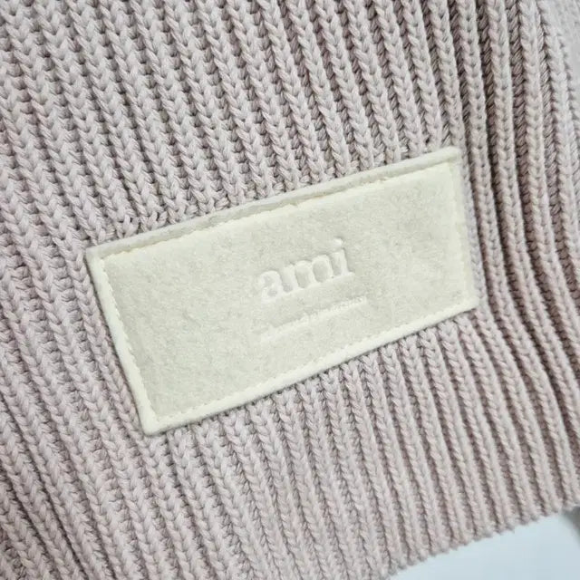 AMI Logo Patch Wool Blend Women’s Knit Sweater, Size S