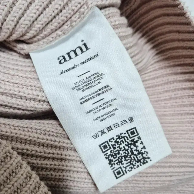 AMI Logo Patch Wool Blend Women’s Knit Sweater, Size S