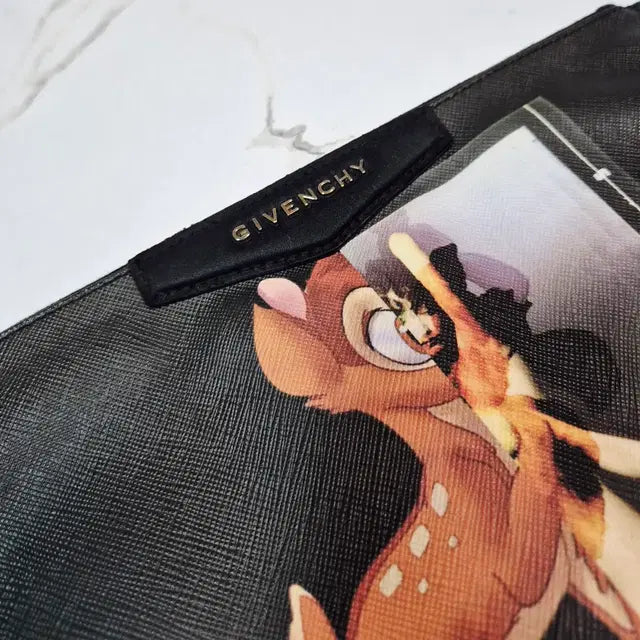 Givenchy Antigona Bambi Print Clutch Bag / Pouch