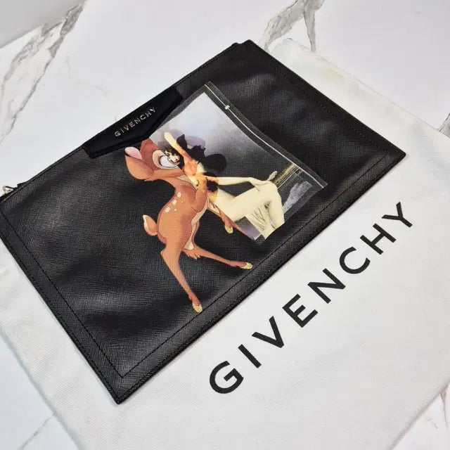 Givenchy Antigona Bambi Print Clutch Bag / Pouch