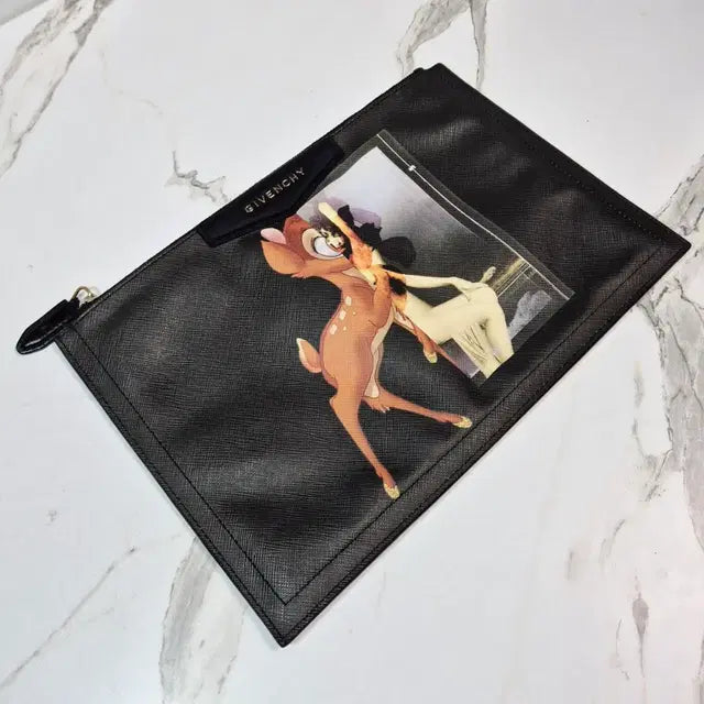 Givenchy Antigona Bambi Print Clutch Bag / Pouch