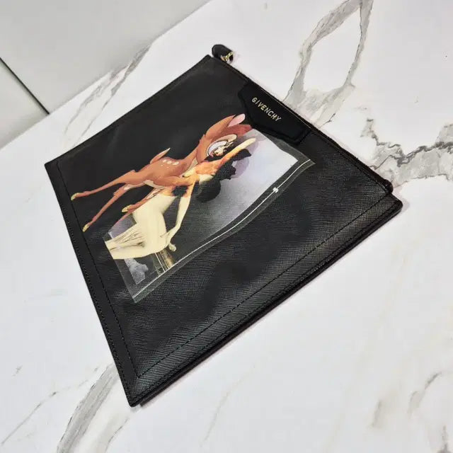 Givenchy Antigona Bambi Print Clutch Bag / Pouch