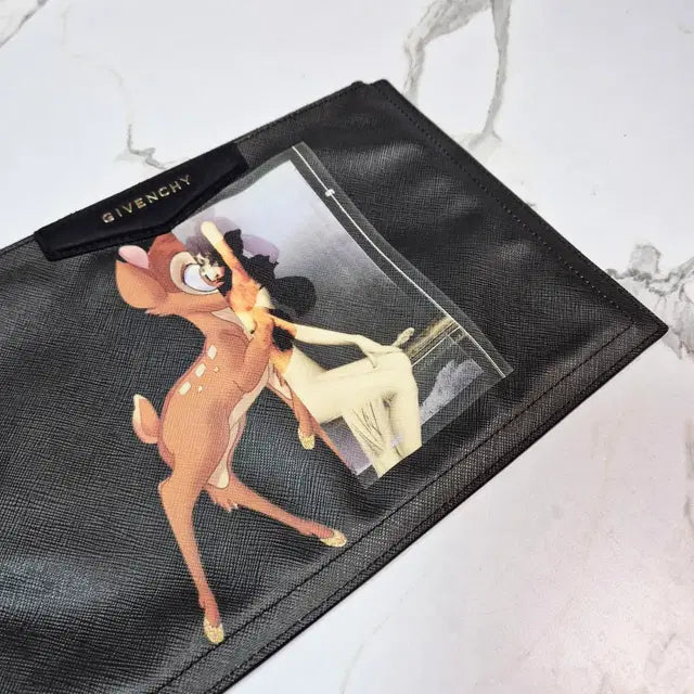 Givenchy Antigona Bambi Print Clutch Bag / Pouch