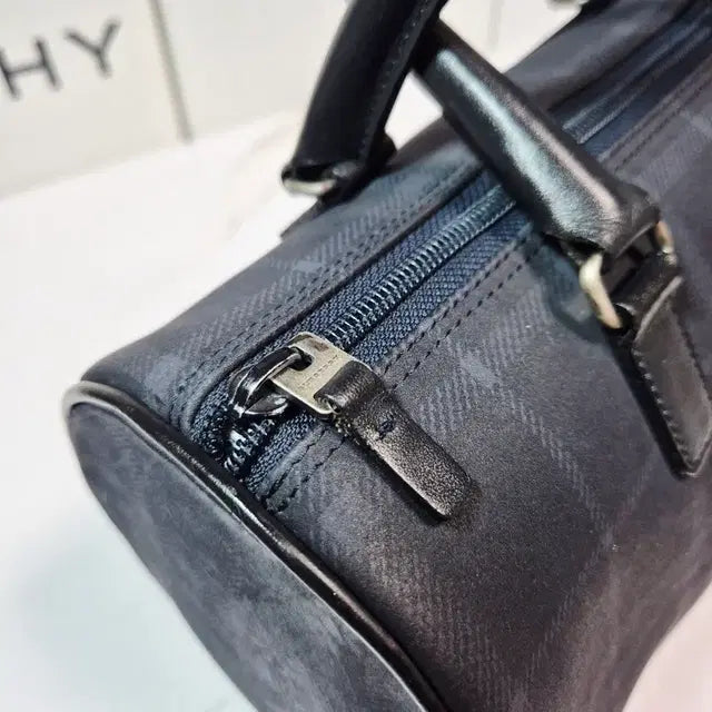 Burberry Tonal Check Boston Bag