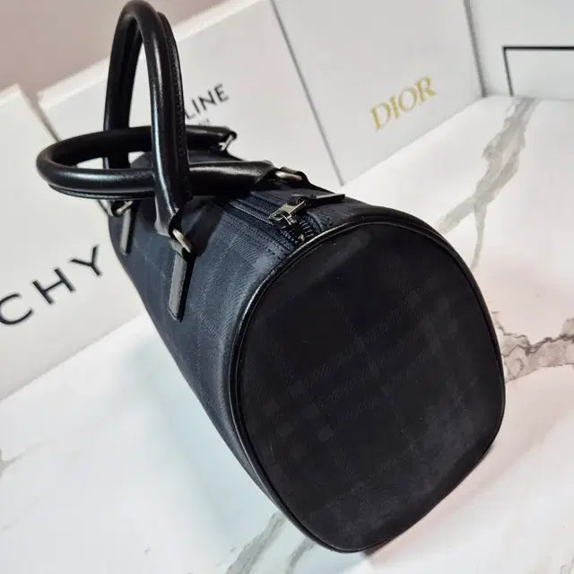 Burberry Tonal Check Boston Bag
