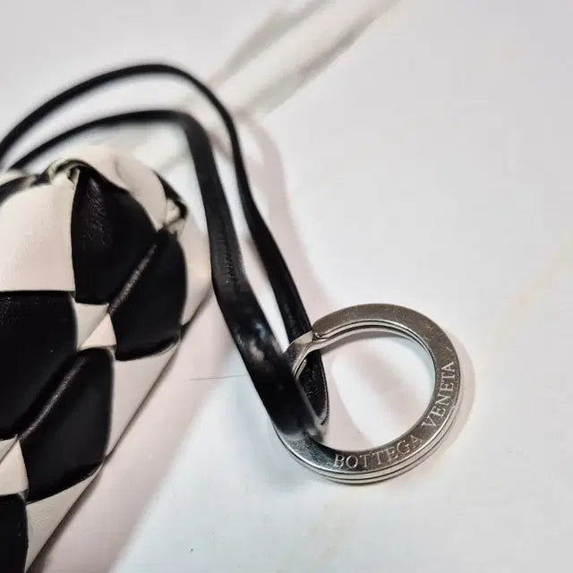 Bottega Veneta Intrecciato Leather Keyring Bag Charm Keychain