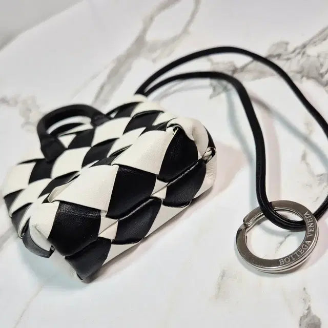 Bottega Veneta Intrecciato Leather Keyring Bag Charm Keychain