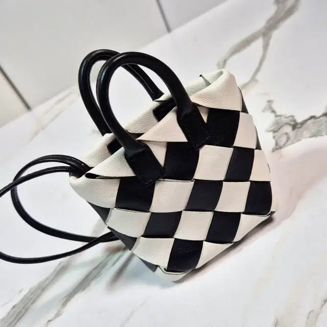 Bottega Veneta Intrecciato Leather Keyring Bag Charm Keychain