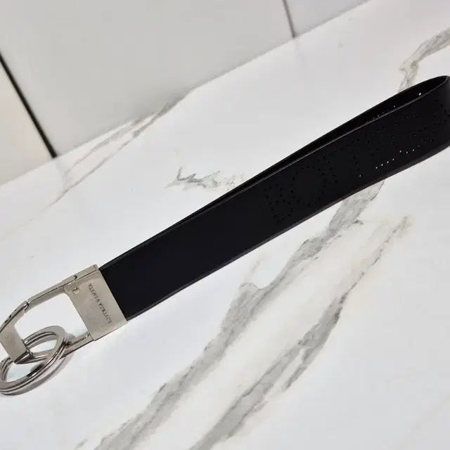 Bottega Veneta Perforated Logo Leather Keyring Key Holder