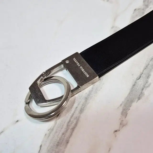 Bottega Veneta Perforated Logo Leather Keyring Key Holder