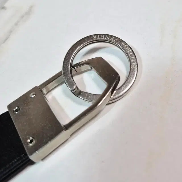 Bottega Veneta Perforated Logo Leather Keyring Key Holder