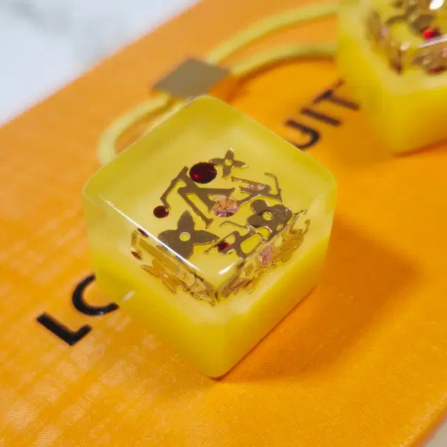 Louis Vuitton Cube Inclusion Hair Tie