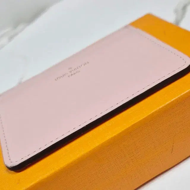 Louis Vuitton Pink Leather Card Holder Wallet