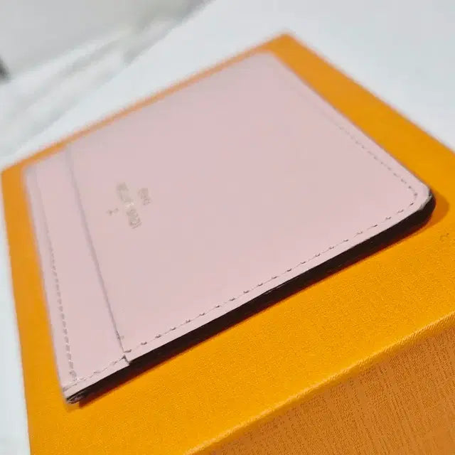 Louis Vuitton Pink Leather Card Holder Wallet