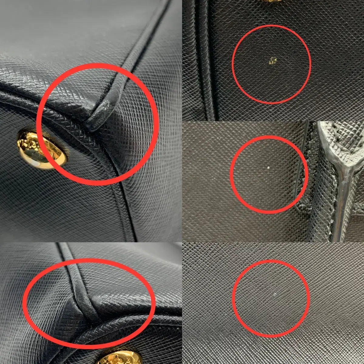 PRADA Saffiano Lux 2-Way Tote Bag BN2274 in Black