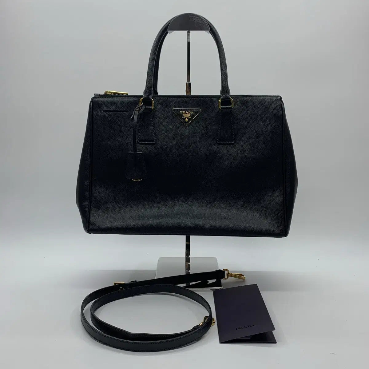 PRADA Saffiano Lux 2-Way Tote Bag BN2274 in Black
