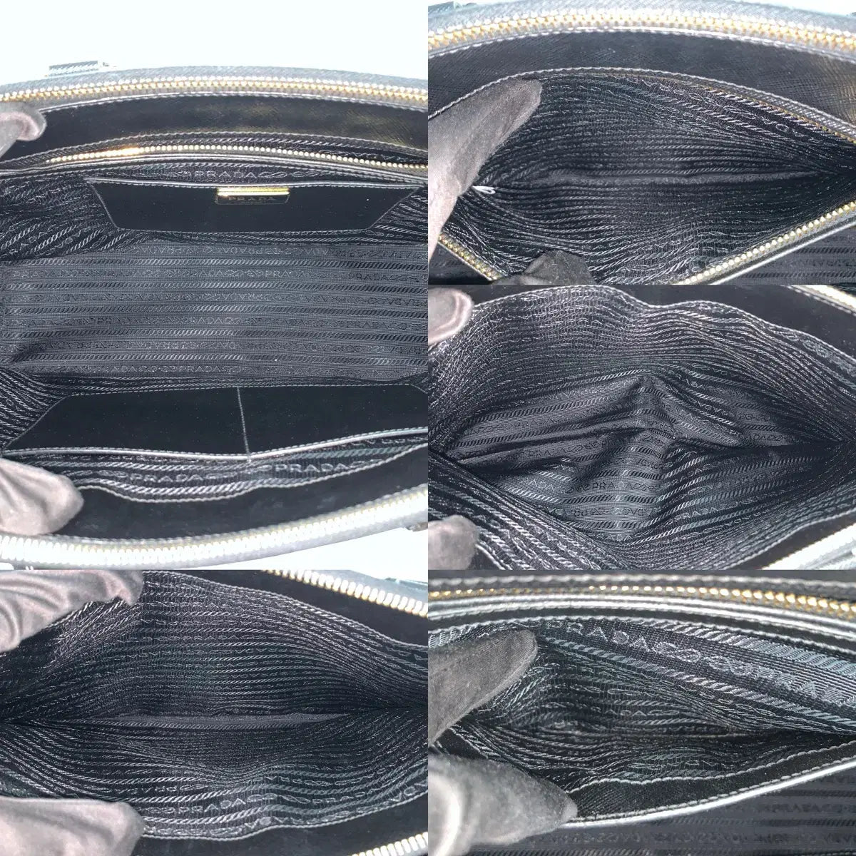 PRADA Saffiano Lux 2-Way Tote Bag BN2274 in Black