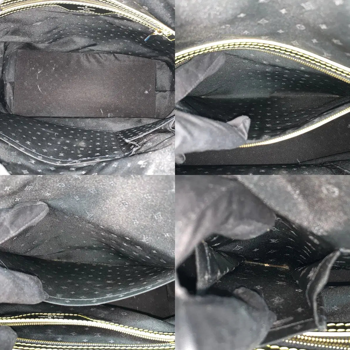 Louis Vuitton Suhali Lockit MM Tote Bag M91875 in Black