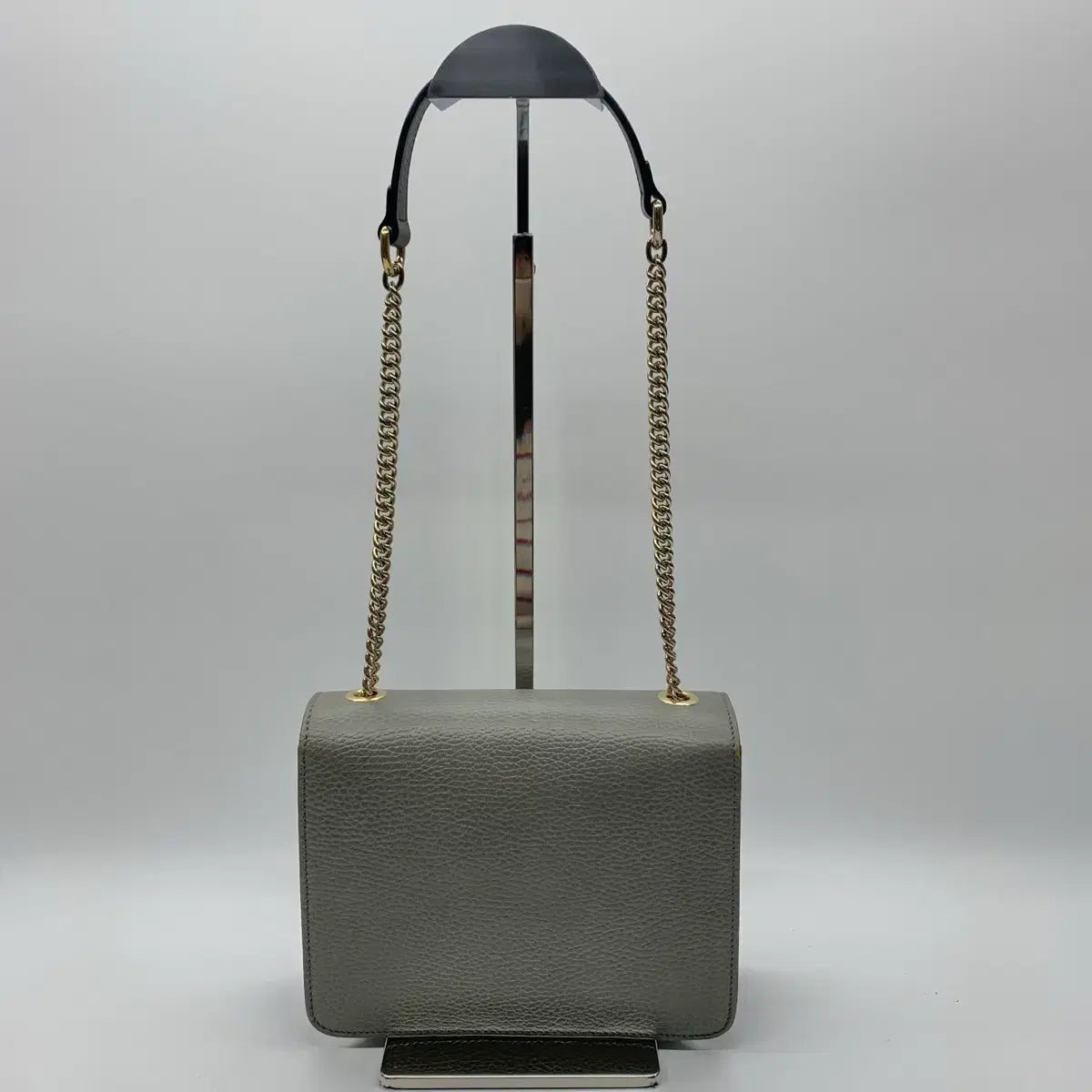 GUCCI Interlocking G Chain Small Shoulder Bag 510304 in Gray