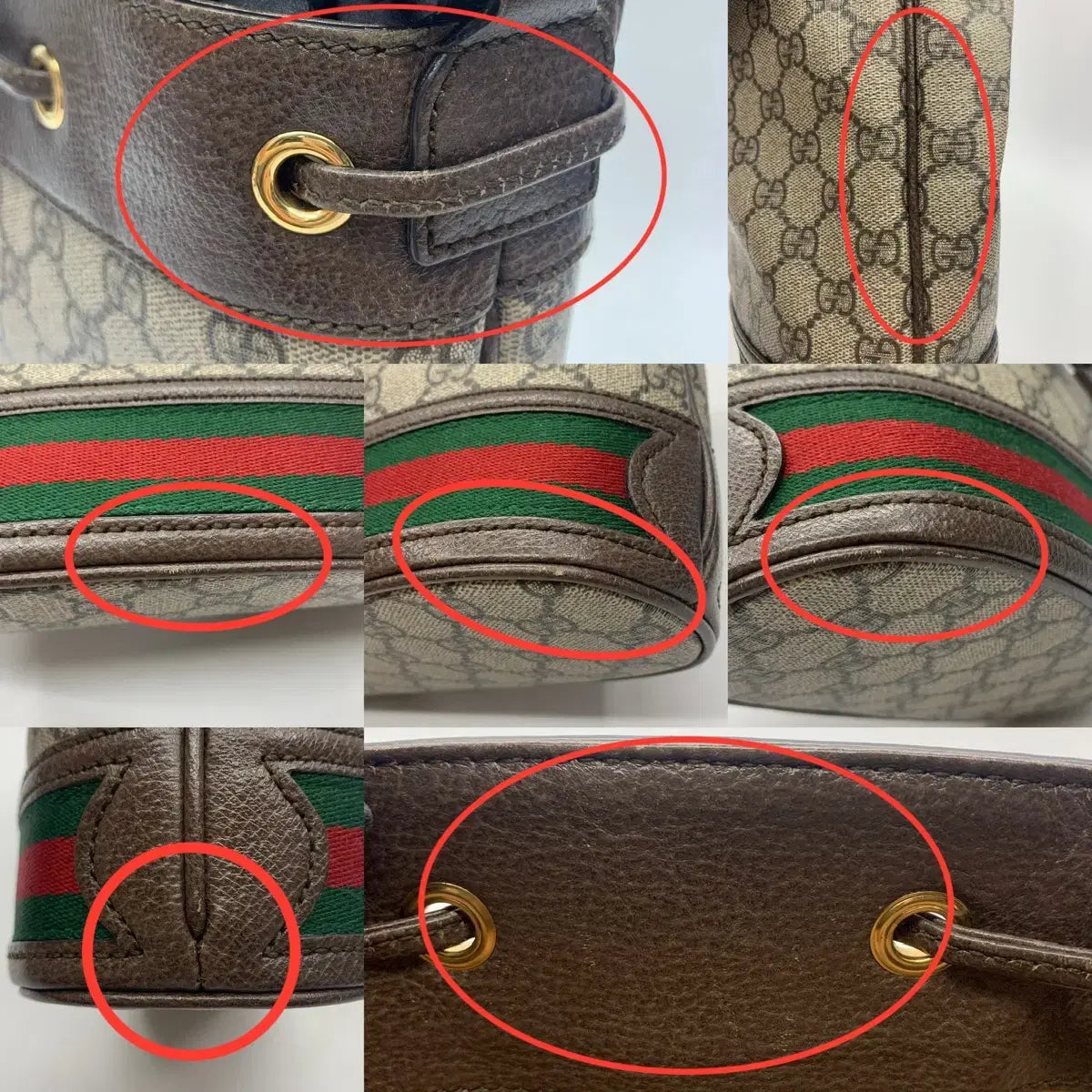GUCCI Ophidia Small 2-Way Bucket Bag 550621 in Brown